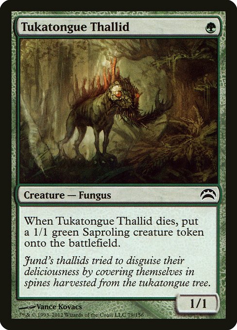 Tukatongue Thallid - Planechase 2012 Common Card