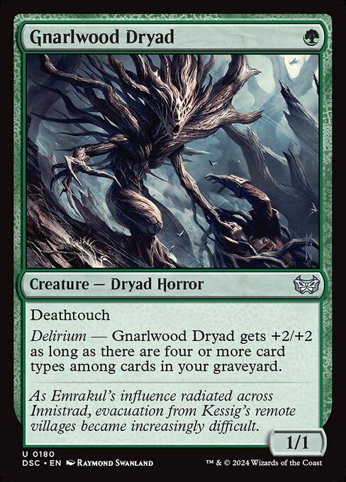 Gnarlwood Dryad - Duskmourn: House of Horror Commander Uncommon Card