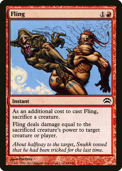Fling - Planechase 2012 Common Card