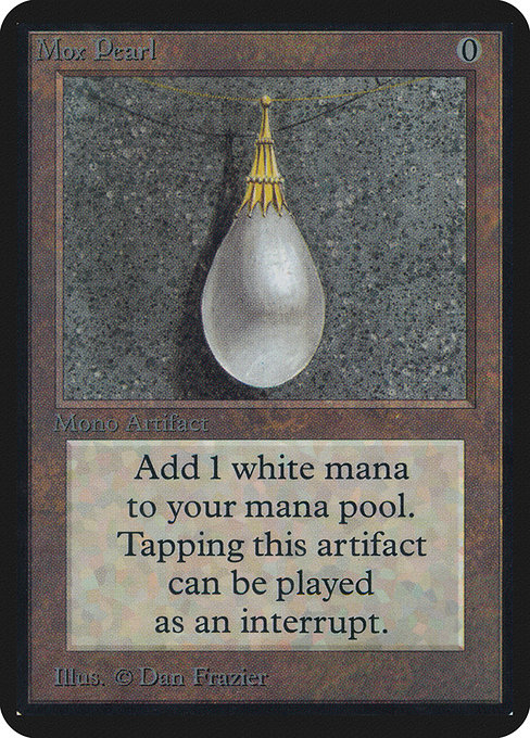 Mox Pearl - Limited Edition Alpha Rare Card