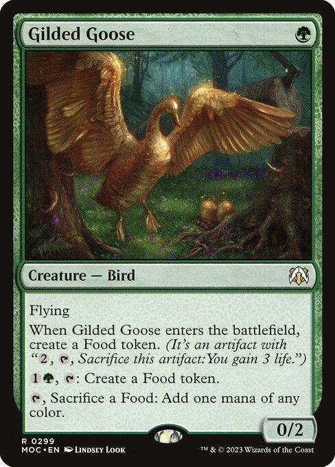 Gilded Goose - March of the Machine Commander Rare Card