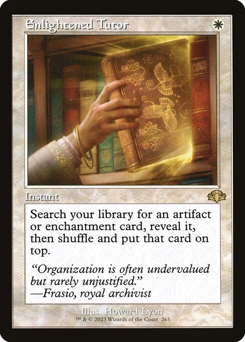 Enlightened Tutor - Dominaria Remastered Rare Card