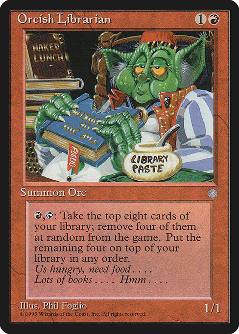Orcish Librarian - Ice Age Rare Card
