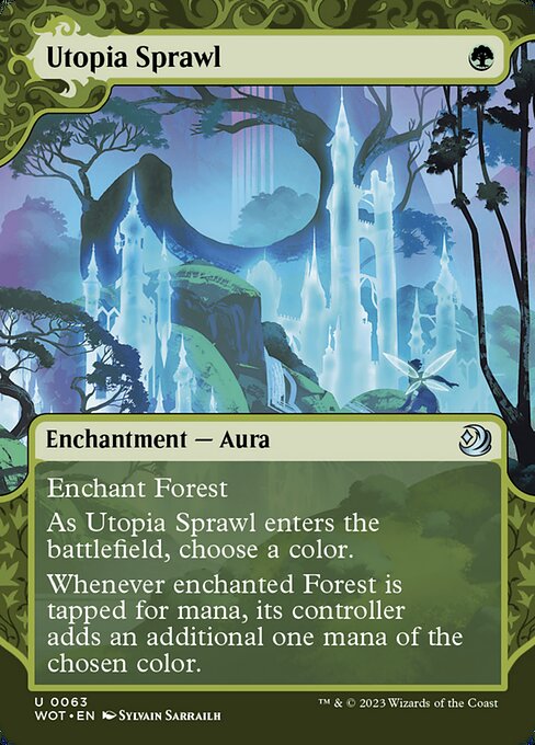 Utopia Sprawl - Wilds of Eldraine: Enchanting Tales Uncommon Card