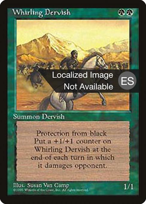 Whirling Dervish - Fourth Edition Foreign Black Border Uncommon Card