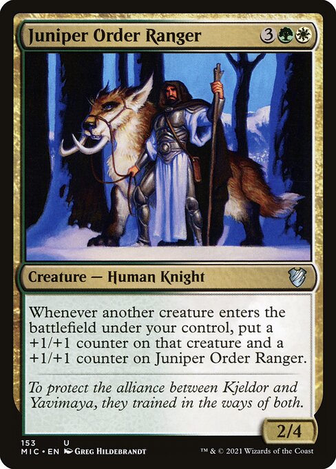 Juniper Order Ranger - Midnight Hunt Commander Uncommon Card