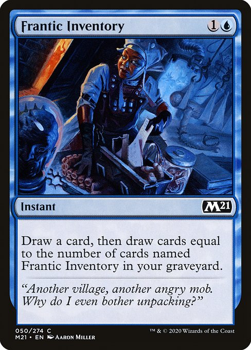 Frantic Inventory - Core Set 2021 Common Card