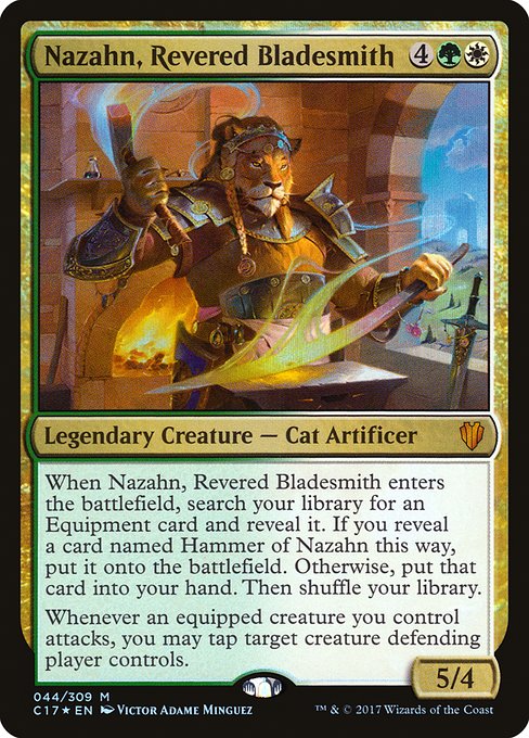 Nazahn, Revered Bladesmith - Commander 2017 Mythic Card