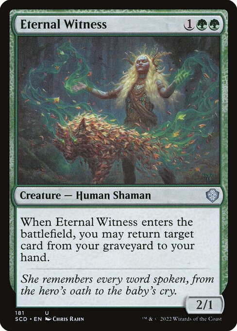 Eternal Witness - Starter Commander Decks Uncommon Card
