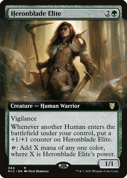 Heronblade Elite - Midnight Hunt Commander Rare Card