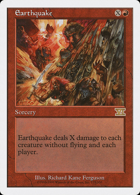 Earthquake - Classic Sixth Edition Rare Card