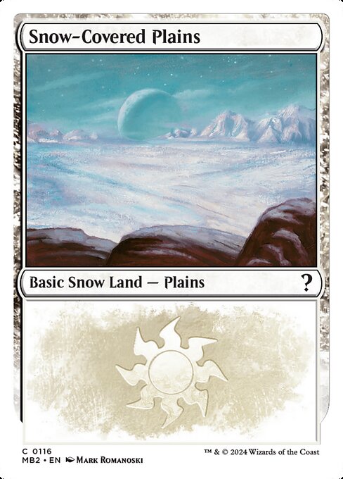 Snow-Covered Plains - Mystery Booster 2 Common Card