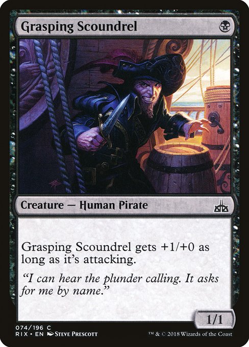 Grasping Scoundrel - Rivals of Ixalan Common Card