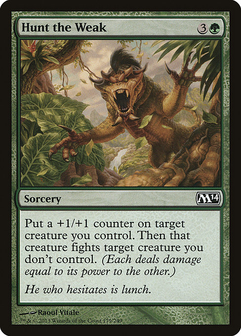 Hunt the Weak - Magic 2014 Common Card
