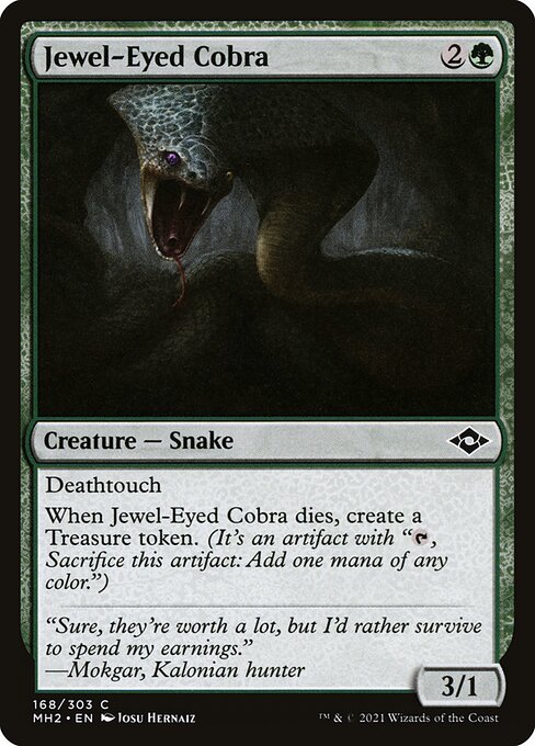 Jewel-Eyed Cobra - Modern Horizons 2 Common Card