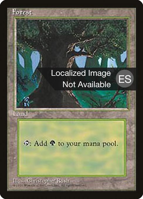 Forest - Fourth Edition Foreign Black Border Common Card