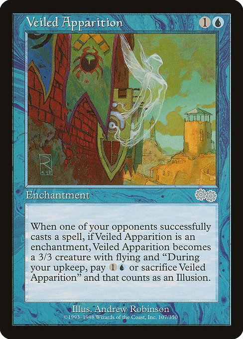 Veiled Apparition - Urza's Saga Uncommon Card