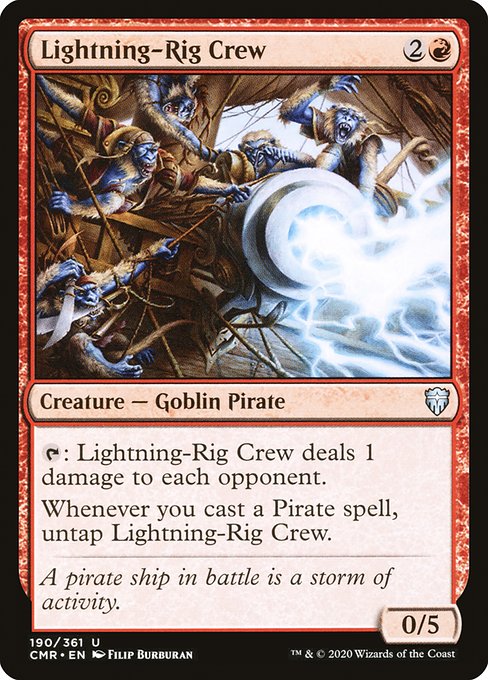 Lightning-Rig Crew - Commander Legends Uncommon Card