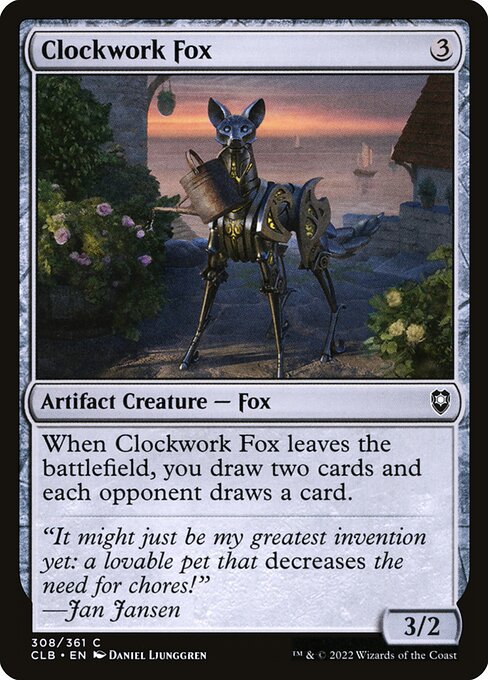 Clockwork Fox - Commander Legends: Battle for Baldur's Gate Common Card
