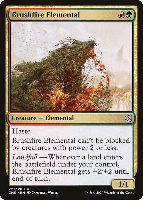 Brushfire Elemental - Zendikar Rising Uncommon Card