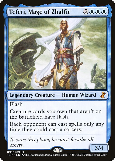 Teferi, Mage of Zhalfir - Time Spiral Remastered Mythic Card