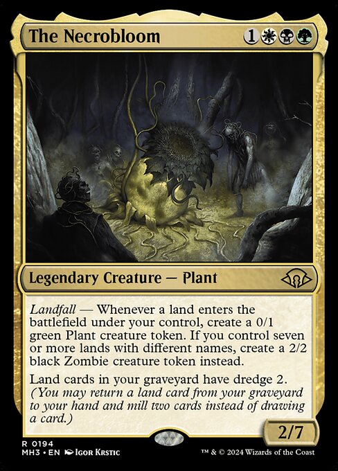 The Necrobloom - Modern Horizons 3 Rare Card