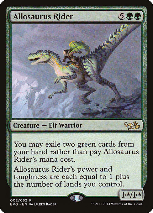 Allosaurus Rider - Duel Decks Anthology: Elves vs. Goblins Rare Card