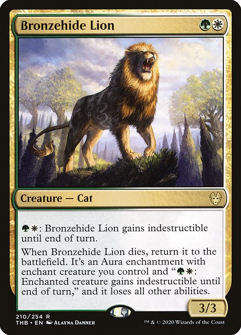 Bronzehide Lion - Theros Beyond Death Rare Card