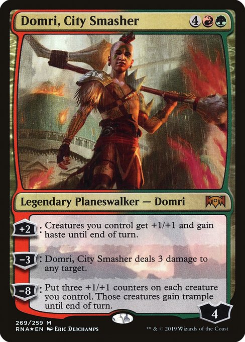 Domri, City Smasher - Ravnica Allegiance Mythic Card