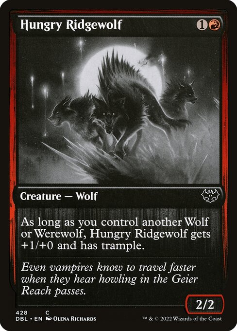 Hungry Ridgewolf - Innistrad: Double Feature Common Card