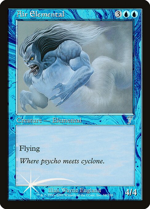 Air Elemental - Seventh Edition Uncommon Card