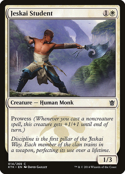 Jeskai Student - Khans of Tarkir Common Card