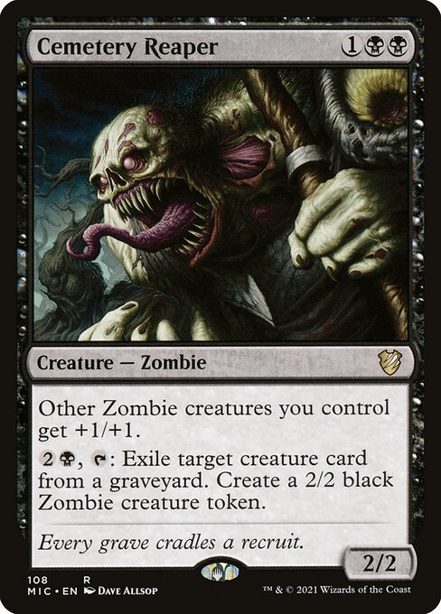 Cemetery Reaper - Midnight Hunt Commander Rare Card