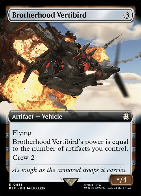 Brotherhood Vertibird - Fallout Rare Card