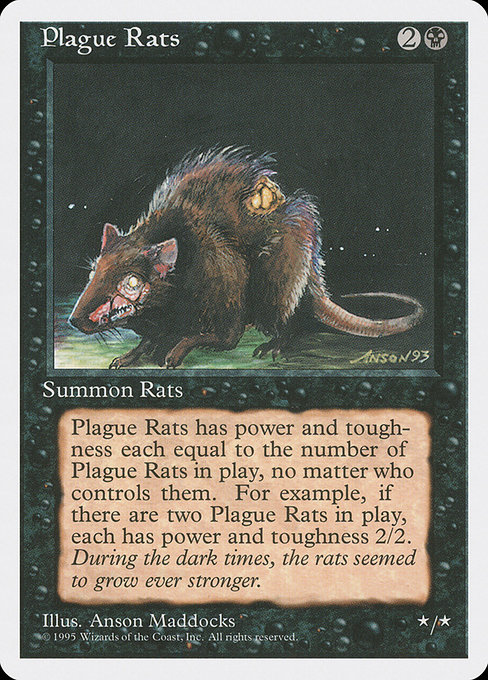 Plague Rats - Fourth Edition Common Card