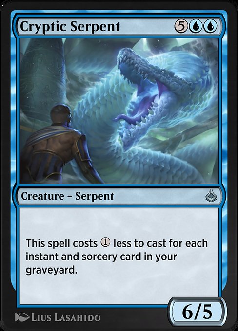 Cryptic Serpent - Amonkhet Remastered Uncommon Card