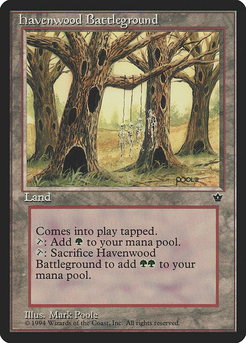 Havenwood Battleground - Fallen Empires Uncommon Card