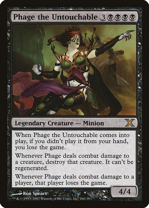 Phage the Untouchable - Tenth Edition Rare Card