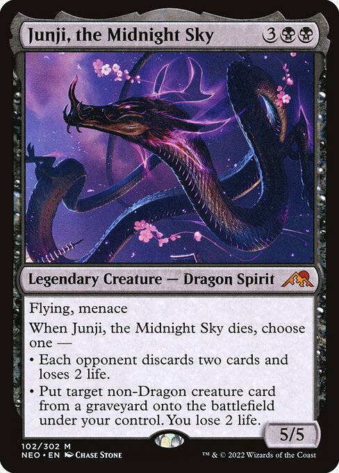 Junji, the Midnight Sky - Kamigawa: Neon Dynasty Mythic Card