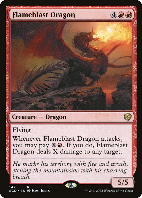Flameblast Dragon - Starter Commander Decks Rare Card