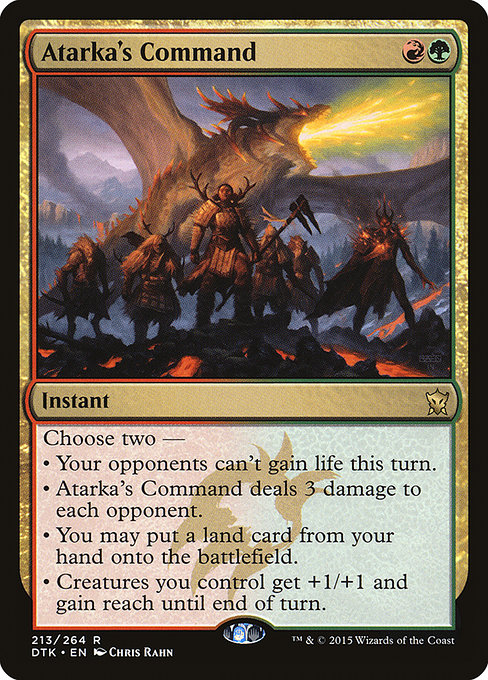 Atarka's Command - Dragons of Tarkir Rare Card