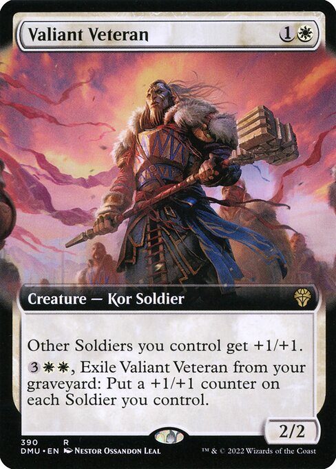 Valiant Veteran - Dominaria United Rare Card