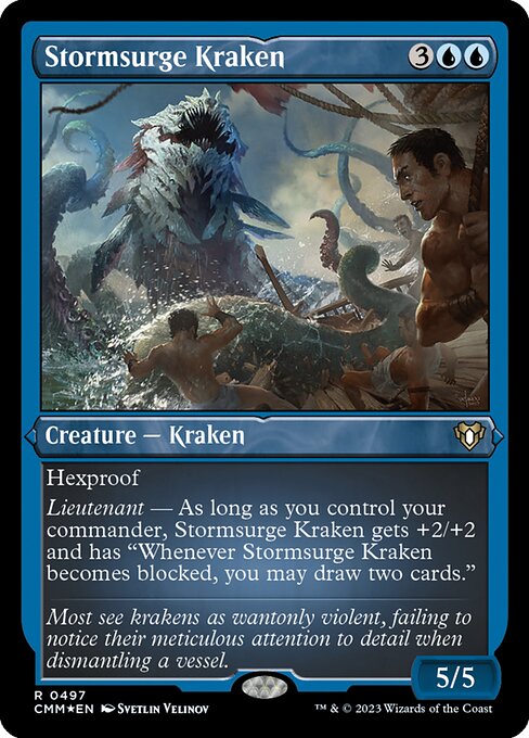 Stormsurge Kraken - Commander Masters Rare Card