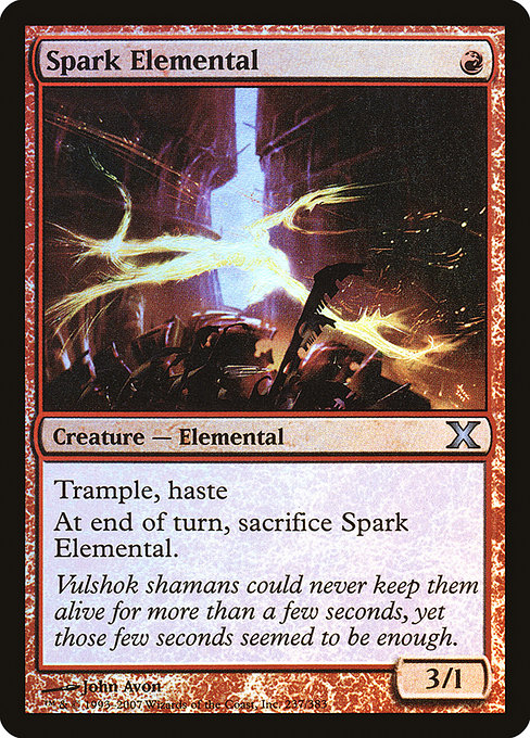 Spark Elemental - Tenth Edition Uncommon Card