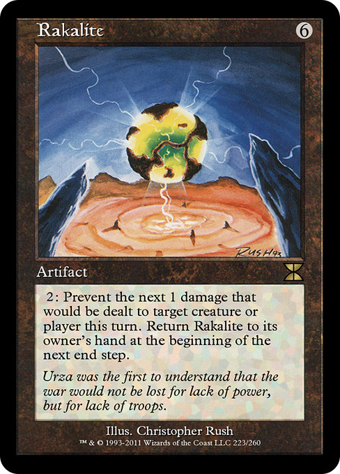 Rakalite - Masters Edition IV Rare Card