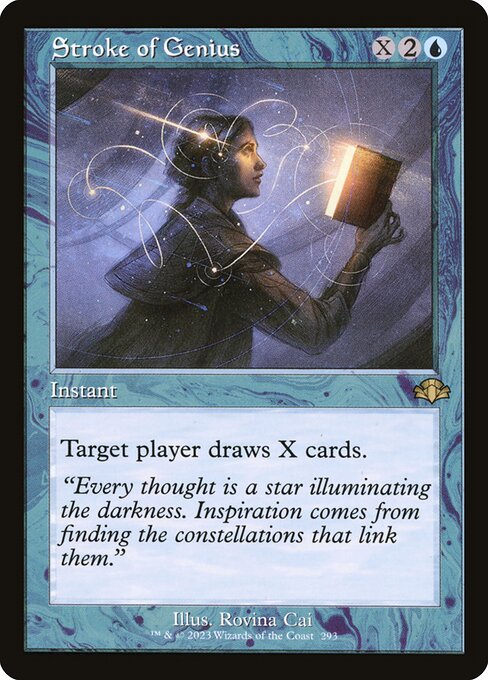 Stroke of Genius - Dominaria Remastered Rare Card