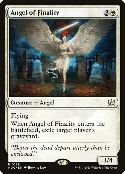 Angel of Finality - March of the Machine Commander Rare Card