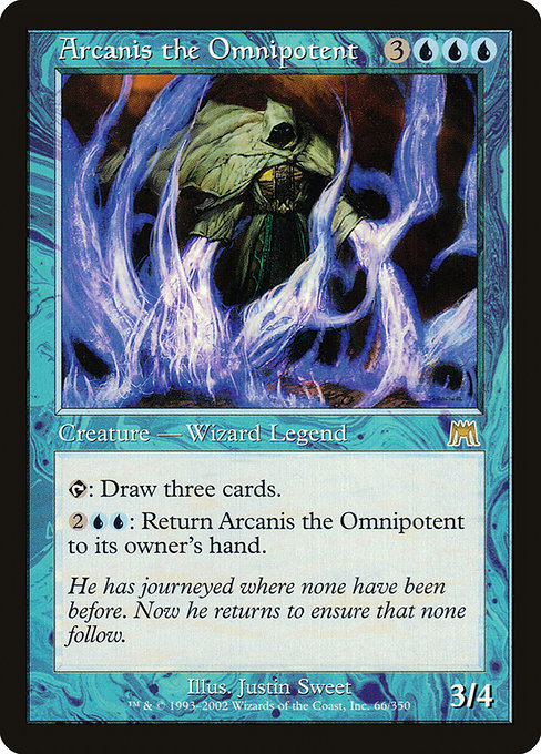 Arcanis the Omnipotent - Onslaught Rare Card