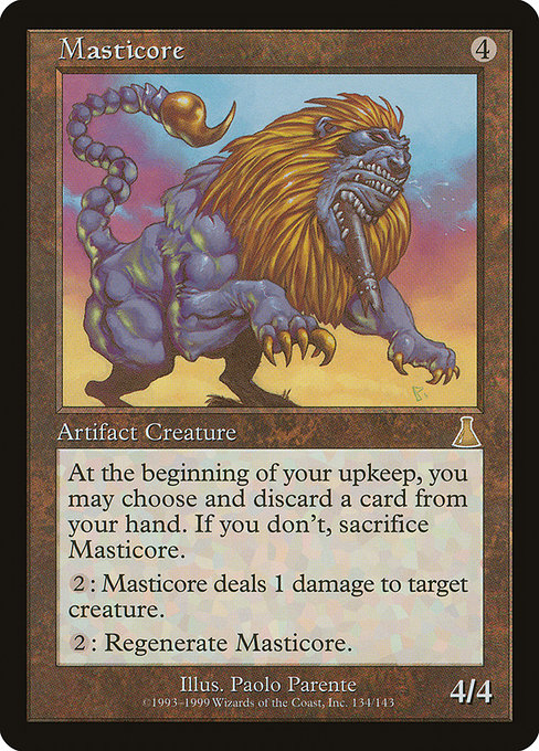 Masticore - Urza's Destiny Rare Card