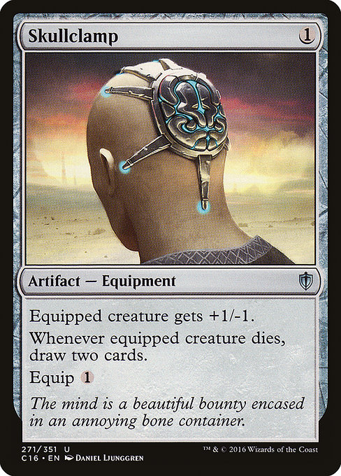 Skullclamp - Commander 2016 Uncommon Card
